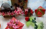 Modele wykonane przez koła origami w Buczku i Zelowie